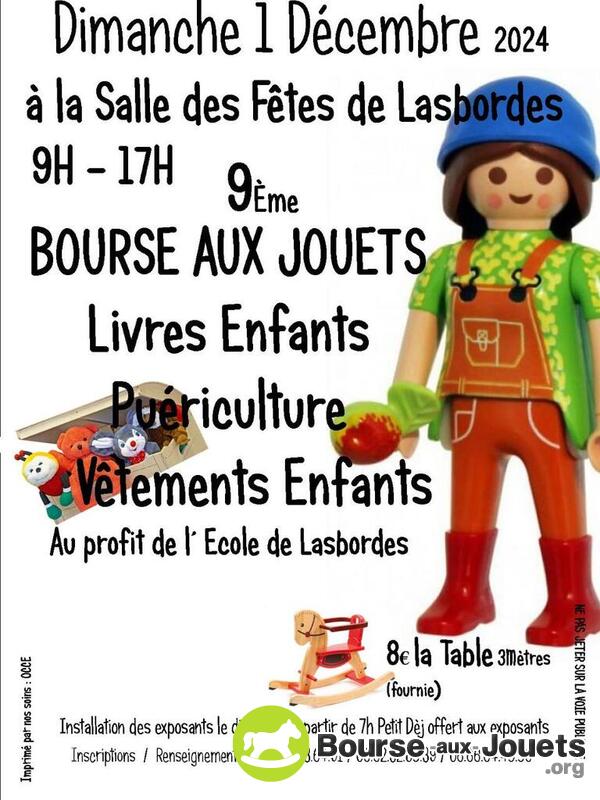 9eme bourse aux jouets de l'ecole de lasbordes