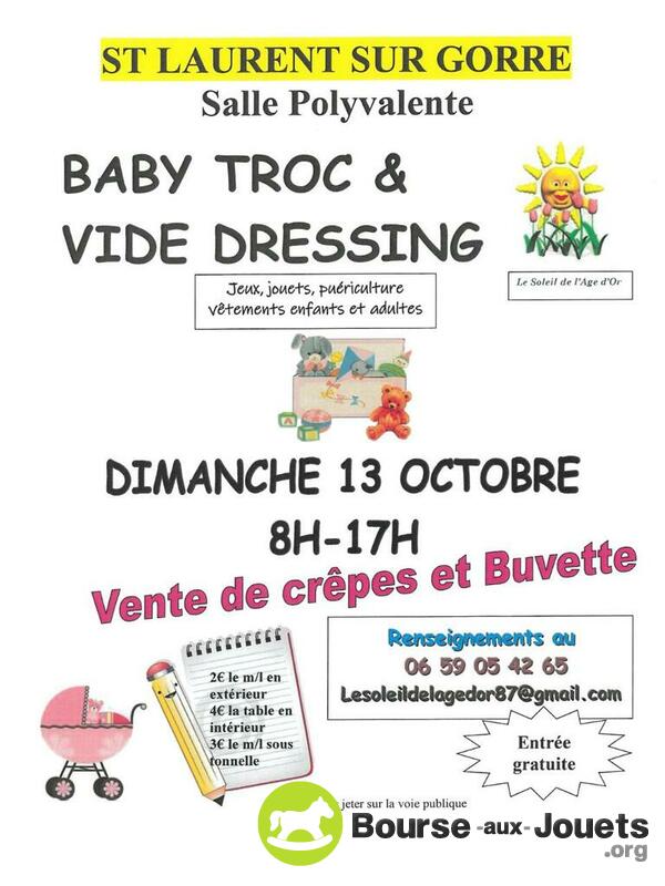 Baby troc et vide dressing