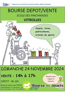 Photo de la bourse aux jouets Bourse depot vente - ecole des pinchinades - apres midi 14h