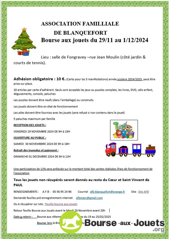 Bourse aux jouets