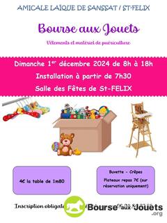 Photo de la bourse aux jouets Bourse aux jouets Amicale Laïque Sanssat St felix