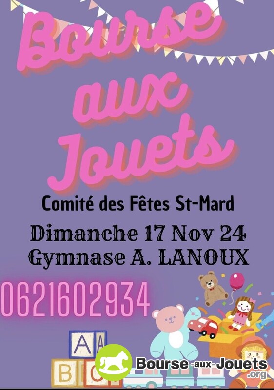 BOURSE AUX JOUETS annuelle du Comité des Fêtes de St-Mard