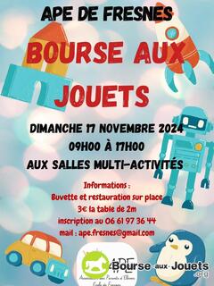 Photo de la bourse aux jouets Bourse aux jouets APE FRESNES