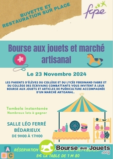 Photo de la bourse aux jouets Bourse aux jouets, article de puériculture et marché artisal