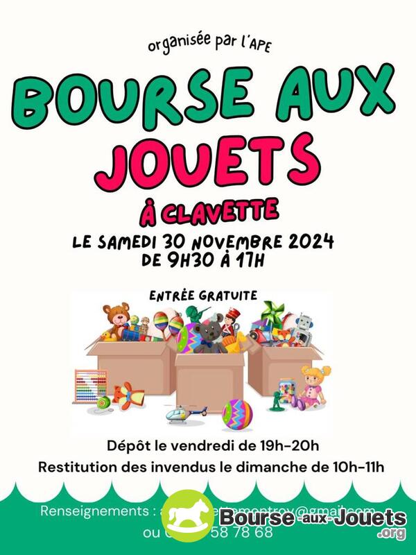 Bourse aux jouets - Clavette