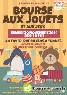 Photo de la bourse aux jouets Bourse aux jouets du Foyer d'Animation