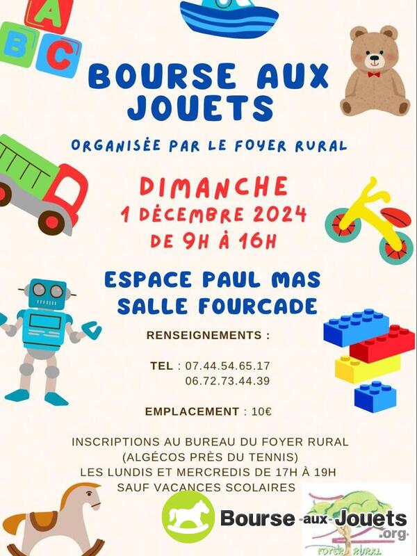 Bourse aux Jouets du Foyer Rural