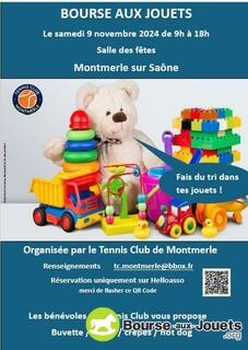 Photo de la bourse aux jouets Bourse aux jouets du Tennis Club de Montmerle