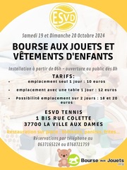 Photo de la bourse aux jouets Bourse aux jouets esvd tennis la ville aux dames