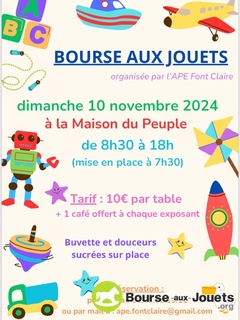 Photo de la bourse aux jouets Bourse aux jouets et articles divers