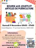 Bourse aux jouets et articles de puériculture