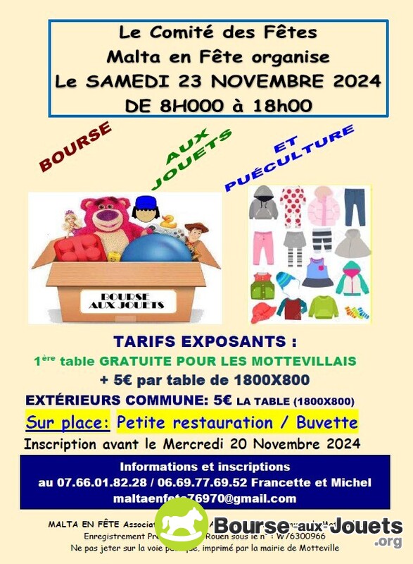 Bourse aux jouets et articles de puériculture