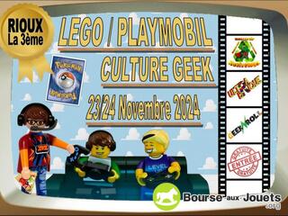 Photo de la bourse aux jouets Bourse aux jouets et exposition lego playmobil culture geek