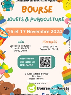 Photo de la bourse aux jouets Bourse aux jouets et puériculture