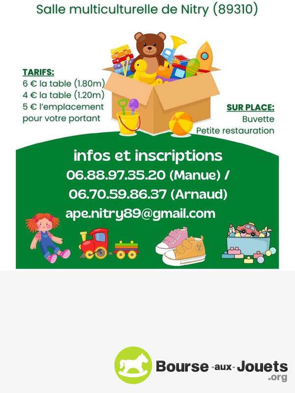 Bourse aux jouets et puériculture