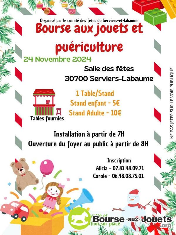 Bourse aux jouets et de puériculture