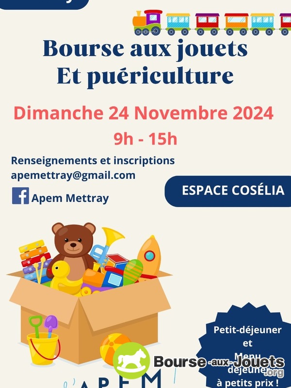 Bourse aux jouets et puériculture Mettray