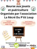 Bourse de jouets et puéricultures