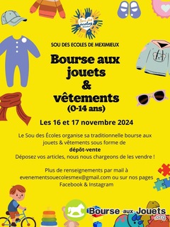 Photo de la bourse aux jouets Bourse aux jouets et vêtements 0-14 ans