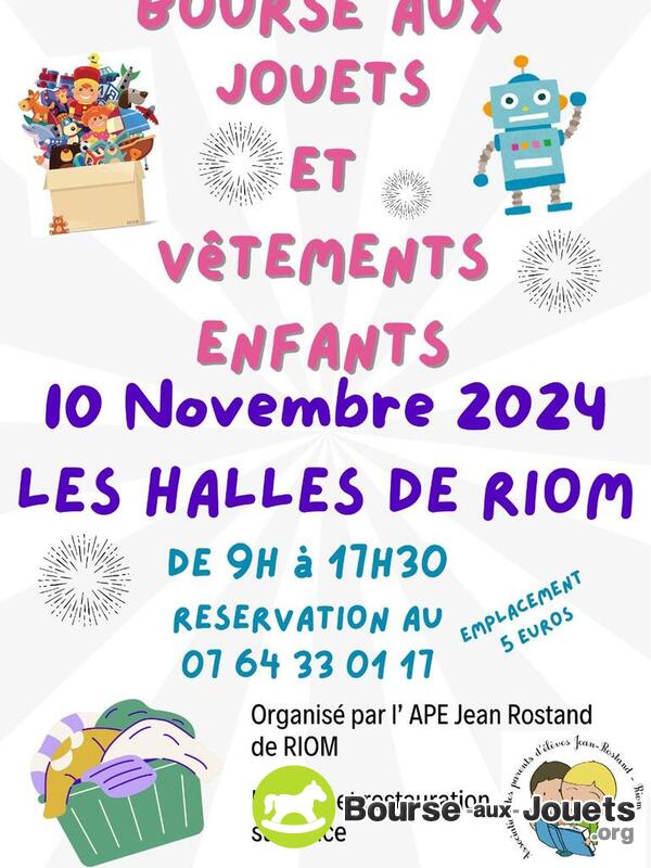 Bourse aux jouets et vêtements enfants