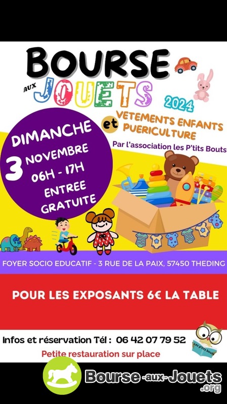 Bourse aux jouets et vêtements enfants - puériculture