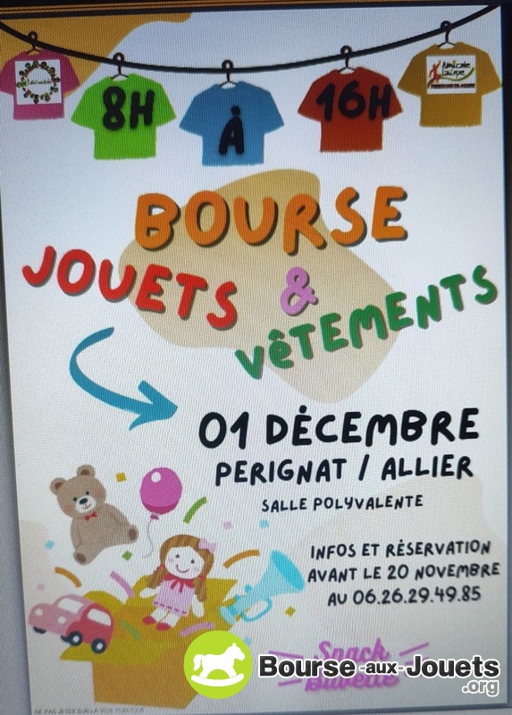 Bourse aux jouets et vêtements puericulture