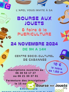 Photo de la bourse aux jouets Bourse aux jouets-Foire à la puériculture