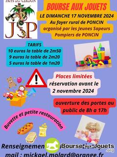 Photo de la bourse aux jouets Bourse aux jouets des Jeunes Sapeurs Pompier de PONCIN