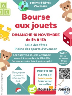 Photo de la bourse aux jouets Bourse aux jouets de l’AAPE