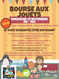 Photo de la bourse aux jouets Bourse aux jouets de L’AJRC de St Jean de Niost