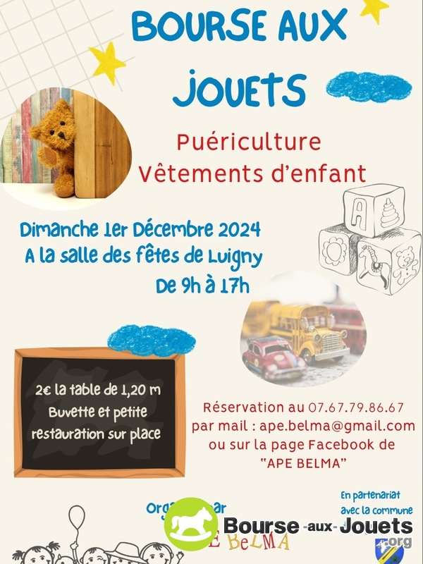 Bourse aux jouets de l’APE BELMA