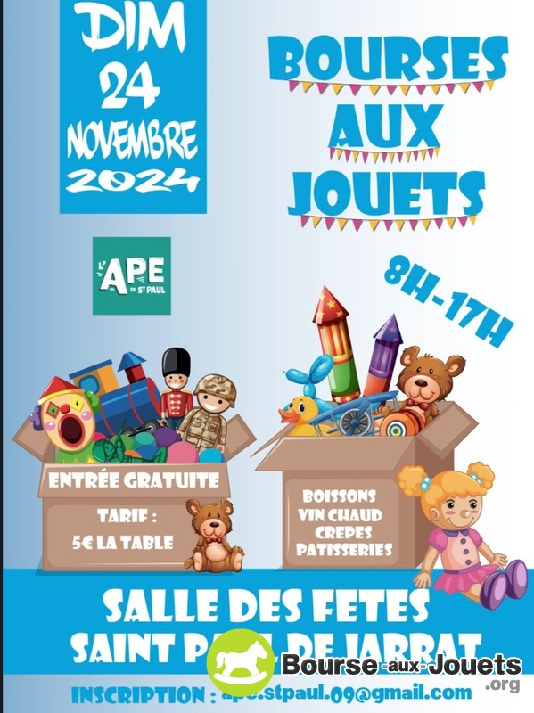 Bourse aux jouets de l’association des parents d’élèves