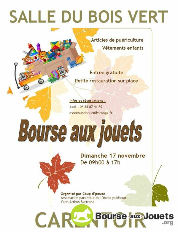 Bourse aux jouets de l'école publique CARENTOIR