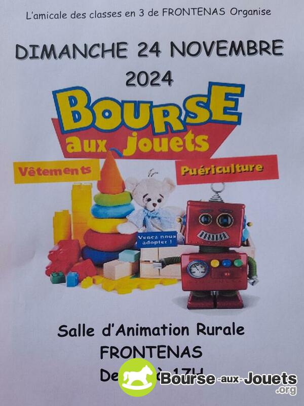 Bourse aux jouets de la Classe 3 de Frontenas