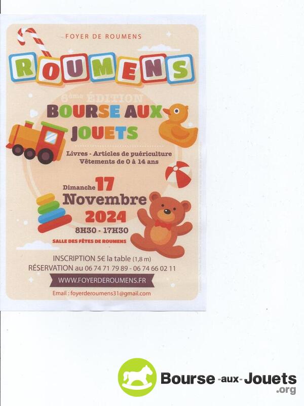 Bourse aux jouets - livres - vetements de 0 a 14 ans