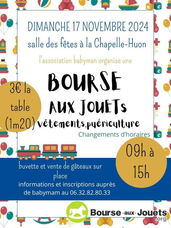 Bourse aux jouets , materiel de puericulture