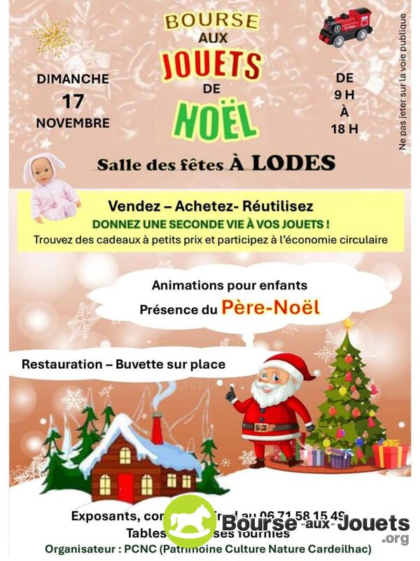 Bourse aux jouets de Noel.