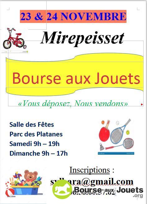 Bourse aux jouets - on vend pour vous