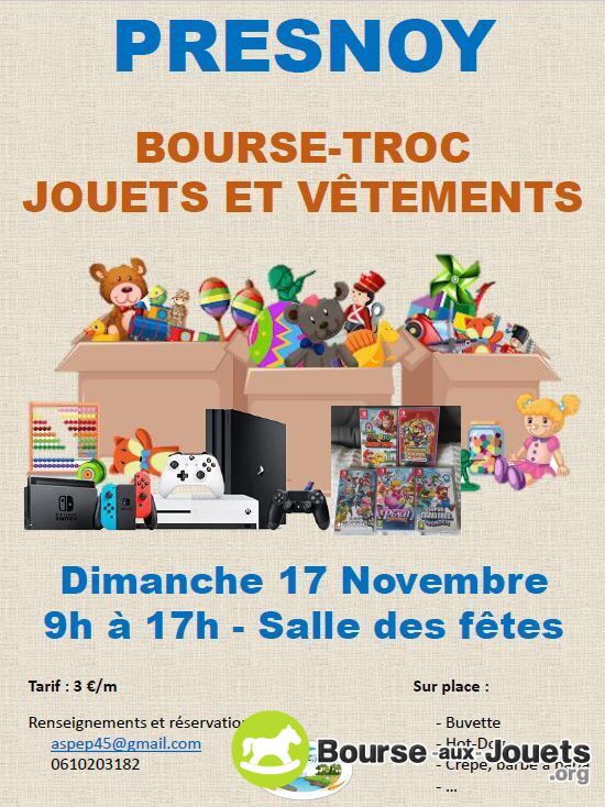 Bourse aux jouets de Presnoy