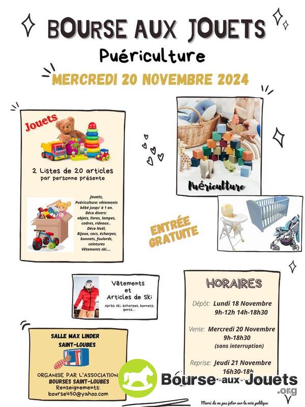 Bourse jouets puériculture