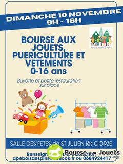 Photo de la bourse aux jouets Bourse aux jouets, puériculture et vêtements 0-16ans