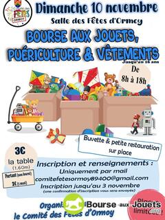 Photo de la bourse aux jouets Bourse aux jouets, puériculture, vêtements (jusqu'au 16ans)