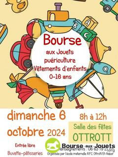 Photo de la bourse aux jouets Bourse aux jouets, vêtements d'enfants 0-16 ans puériculture