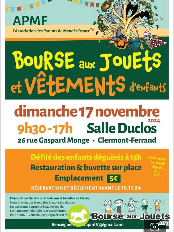 Bourse jouets vêtements enfants