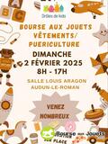 Bourse aux jouets, vêtements enfants et puériculture