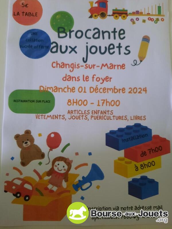 Bourse aux jouets, vetements et articles de puericulture