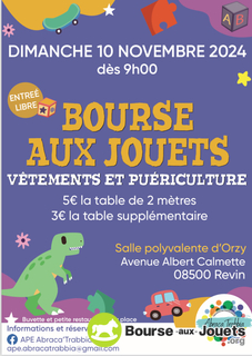 Photo de la bourse aux jouets Bourse aux jouets, vêtements et articles de puériculture