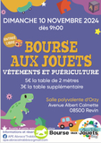 Bourse aux jouets, vêtements et articles de puériculture