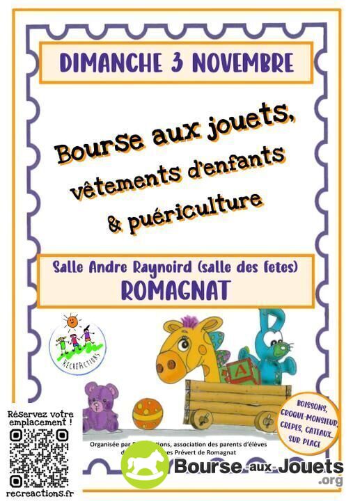 Bourse aux jouets, vêtements et articles de puériculture