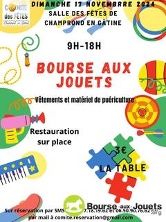 Photo de la bourse aux jouets Bourse aux jouets, Vêtements et matériel de puériculture